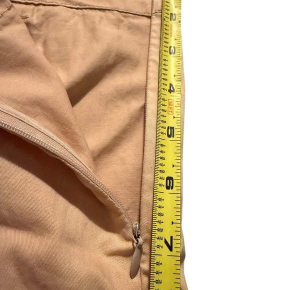 Beige utility-style skort with built-in shorts and a faux wrap front. - Picture 6 of 8